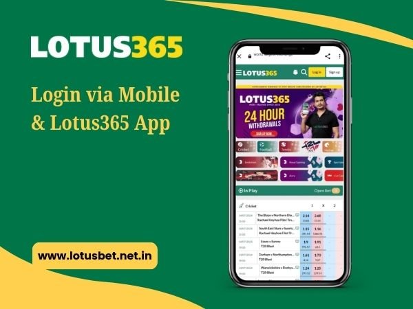 Login via Mobile & Lotus365 App